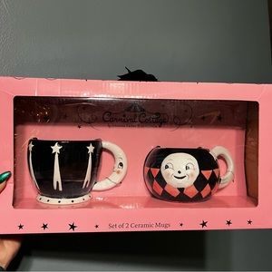 NWT Johanna Parker Laughing Luna Moon Mug Set of 2